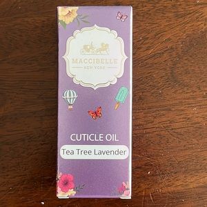MACCIBELLE New York cuticle oil Teatree lavender .5 ounces brand new never used.